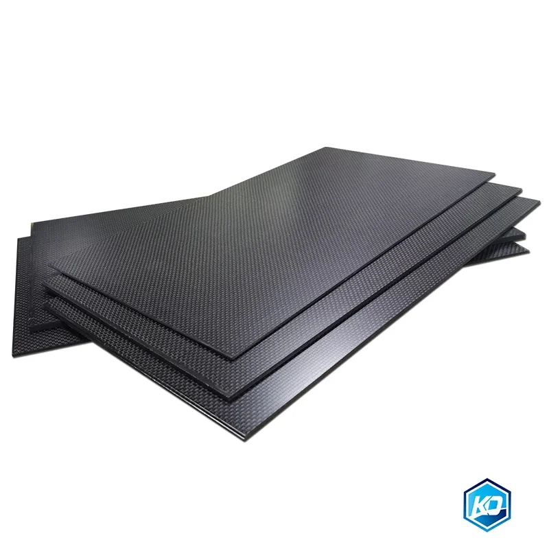 0.5-6MM 125X75 mm 3K plain Matte glossy  Carbon Plate Panel Sheets High Composite Hardness Material Anti-UV Carbon Fiber Board