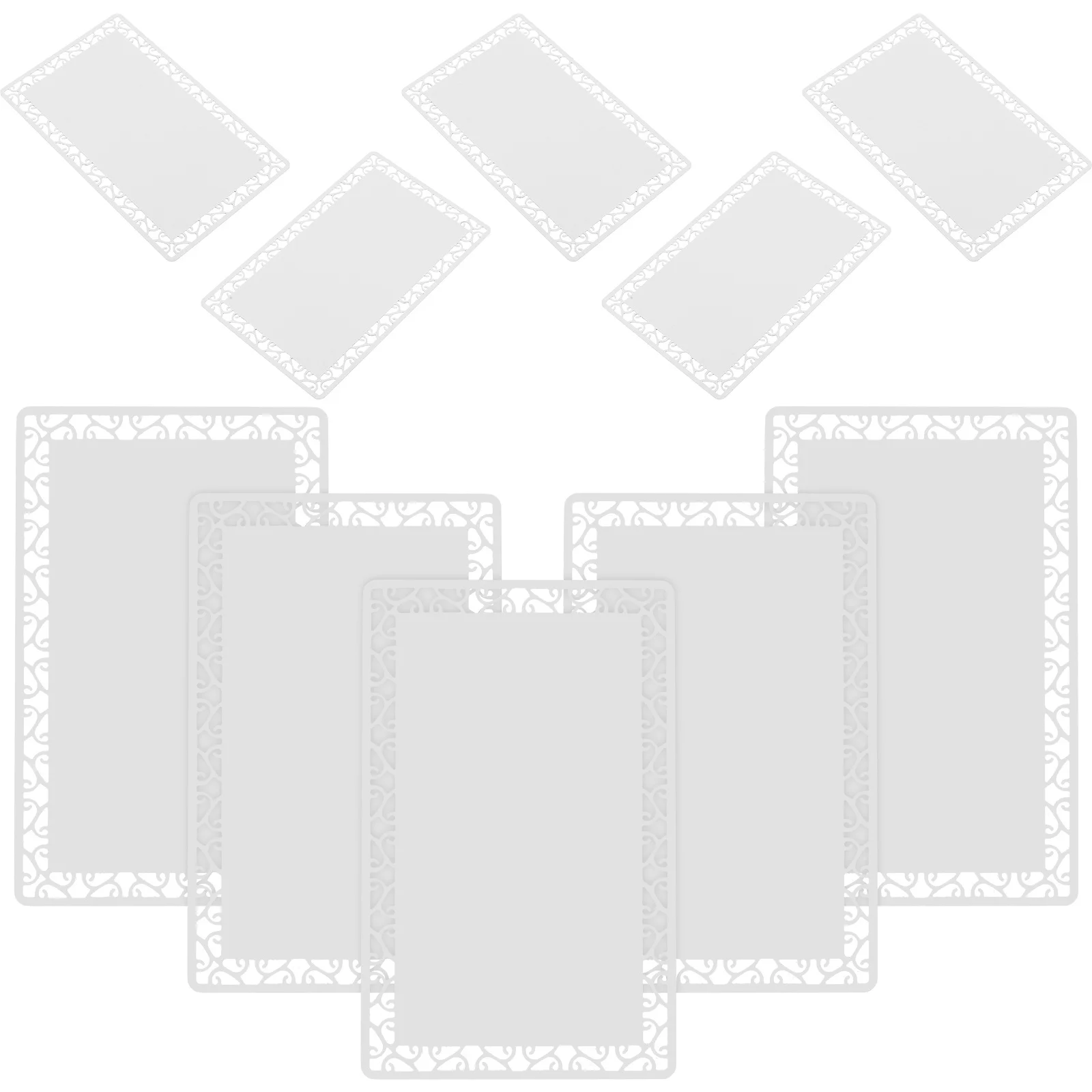 

10Pcs Metal Sublimation Blanks Aluminum Alloy Card Sheets Printable Nameplate Making Cards Double Sided Design for Reward