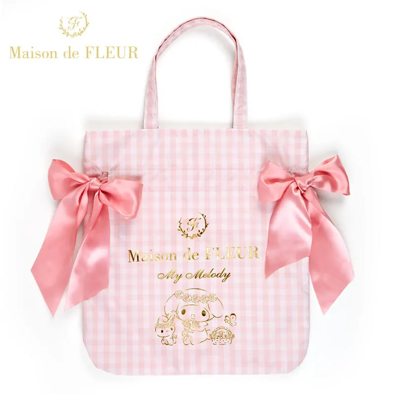 

KT Sanrio Cinnamoroll Cute Cartoon Embroidery Handbag Japanese Style Small Fresh Tote Kawaii Large Capacity Single Shoulder Bags