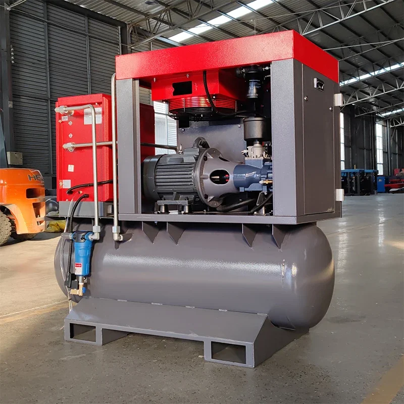 Sollant 4-in-1 All in One Screw air Compressor Fixed Speed 7bar-15bar with air Dryer air Compressor Machine