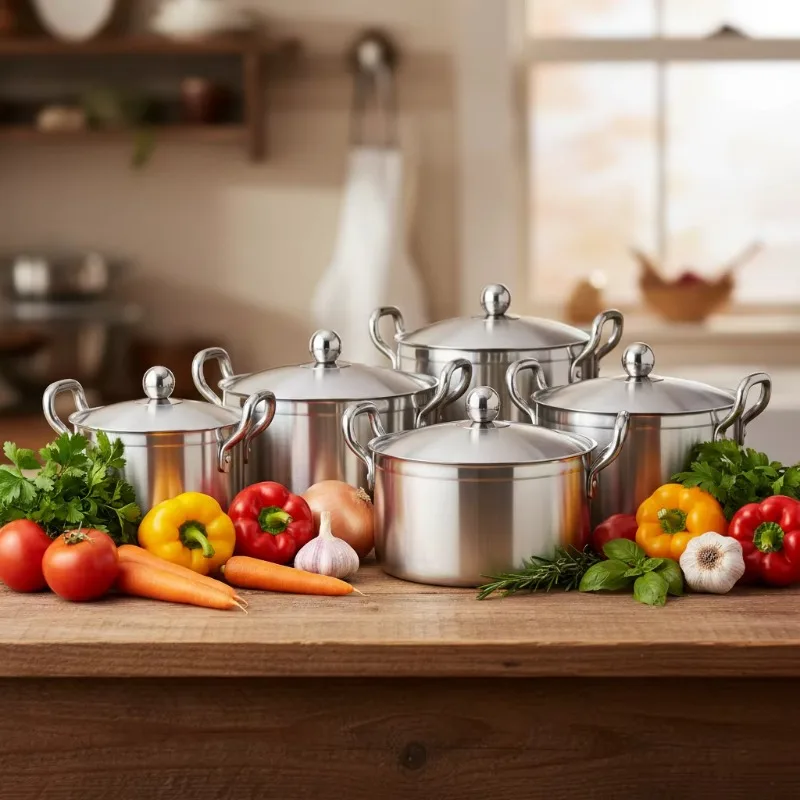 durable aluminum cookware set, suitable for export markets, family dinners, outdoor use, wholesale in large quantities