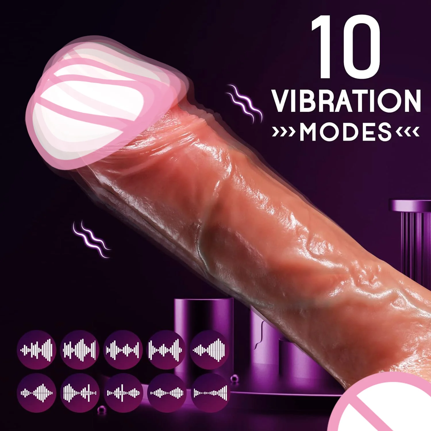 Mainan seks Dildo realistis Thrust silikon untuk wanita Vibrator besar Penis bergetar pemanas teleskopik Dildo Vibrator cangkir hisap