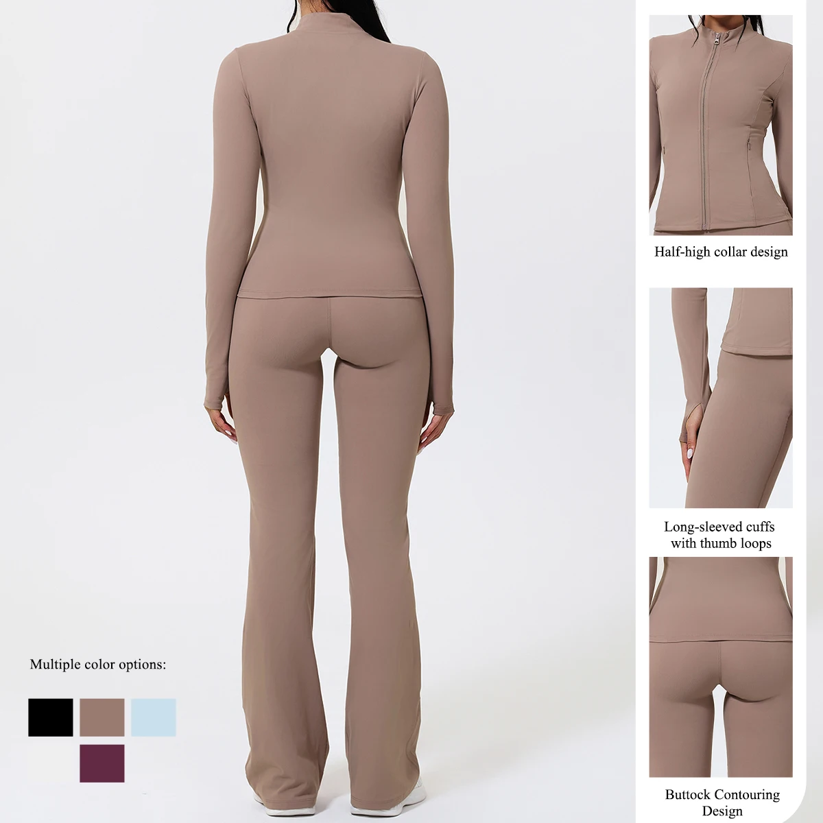 سترة رياضية نسائية صيفية بأكما - مراجعة Yoga Fitness Jacket وسعره