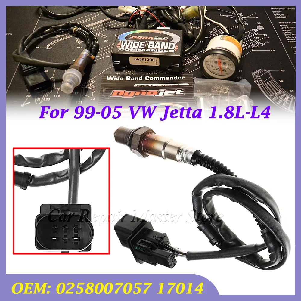 

For 99-05 Volkswagen Jetta 1.8L-L4 Upstream LSU4.2 Broadband O2 Sensor AFR Upstream Suitable 0258007057 17014