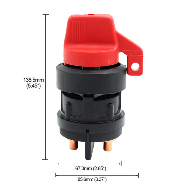 75920 ATV excavator power supply main switch leakage prevention knob power off switch