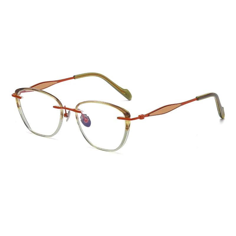 

DIY pure titanium glasses become rimless glasses, ultra-light glasses frames