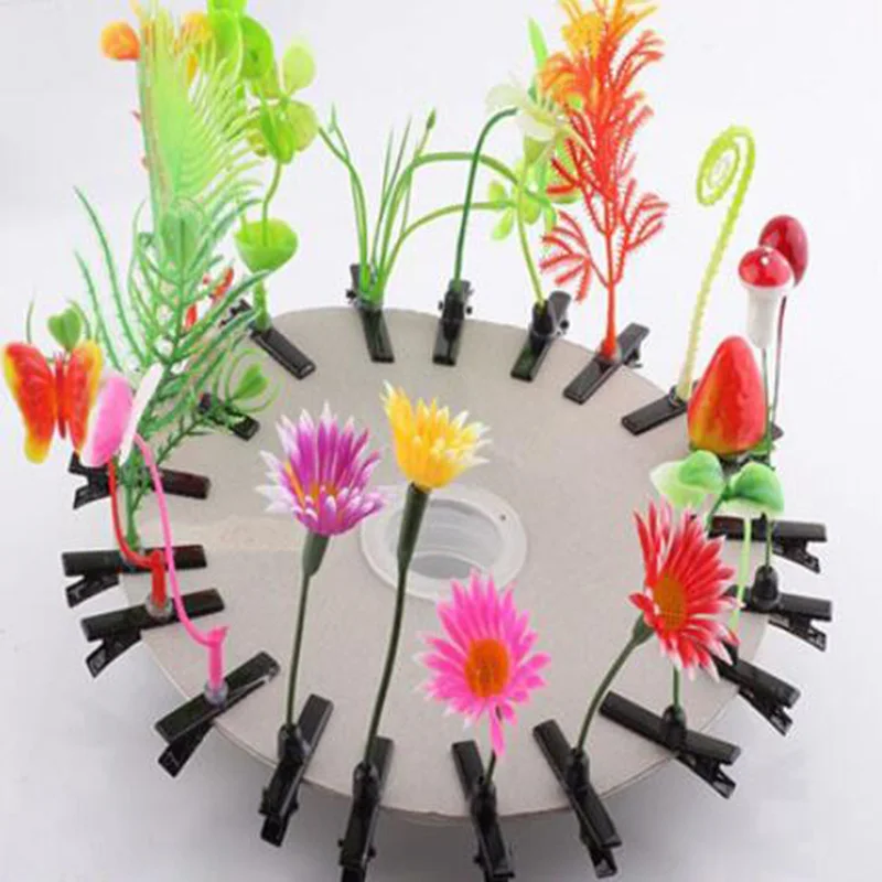 Creative Grass Flower Hair Clips For Girls Funny Bean Sprout Hairpin Fashion Party Hair Decoration For Women Headwear