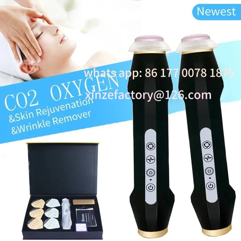 

Customizable Latest Box Set CO2 Bubble Oxygenation Capsules Pods Rechargeable Oxygen Skin Tightening Facial Machine