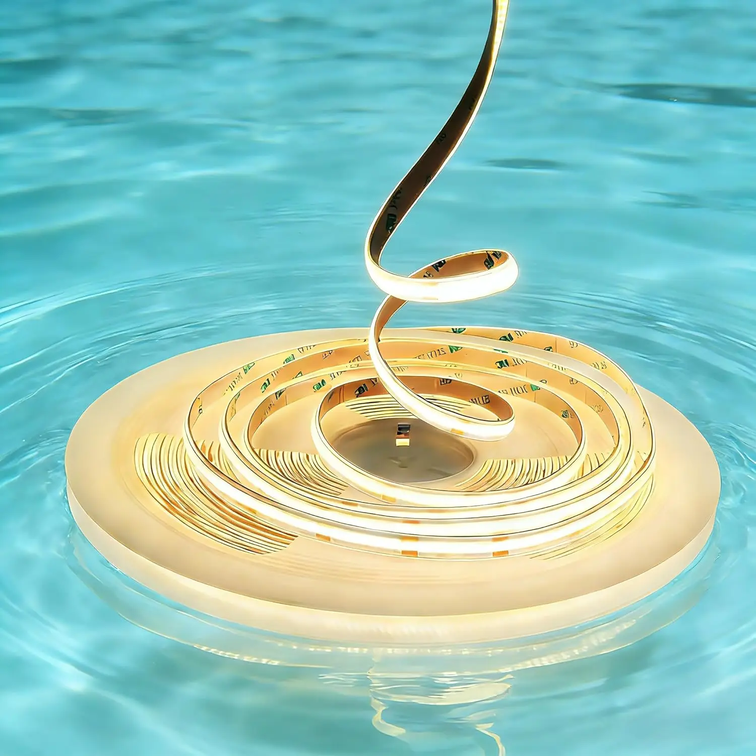 

Водонепроницаемые светодиодные ленты теплого белого света, 2700K, IP67, 50 футов, для использования на улице и в помещении