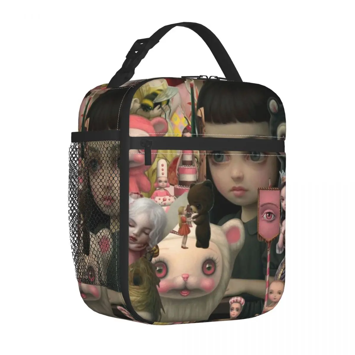 Mark Ryden Doll Insulated Lunch Bag High Capacity Meal Container Cooler Bag Tote Lunch Box College Outdoor Food Handbags