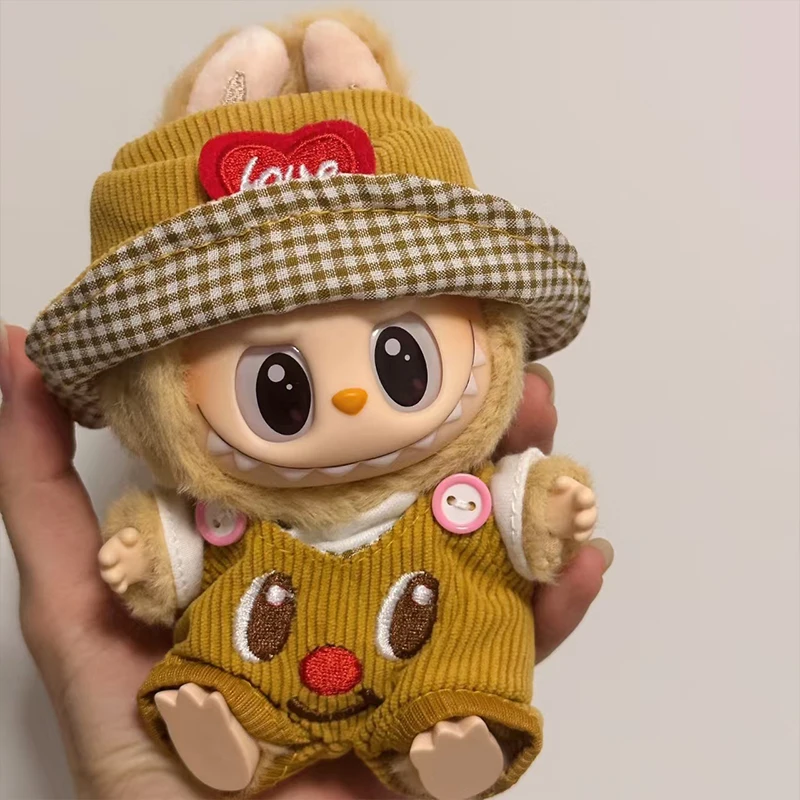 

Для Labubu v1/v2/v3 кукольная одежда, аксессуары для одежды, кукольная одежда, комбинезон, брюки, шляпа, аксессуары для кукол