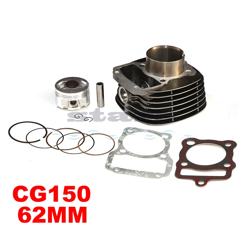 

High Quality Motorcycle Cylinder Kit 62mm Bore For Honda CG125 Upgrade to 150cc CG150 CG 150 Modified Engine Spare parts