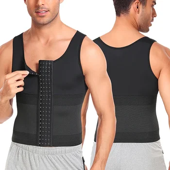 Hommes minceur corps Shaper gilet chemise Abs Abdomen taille formateur Corset ventre contrôle Compression débardeur sans manches Shapewear