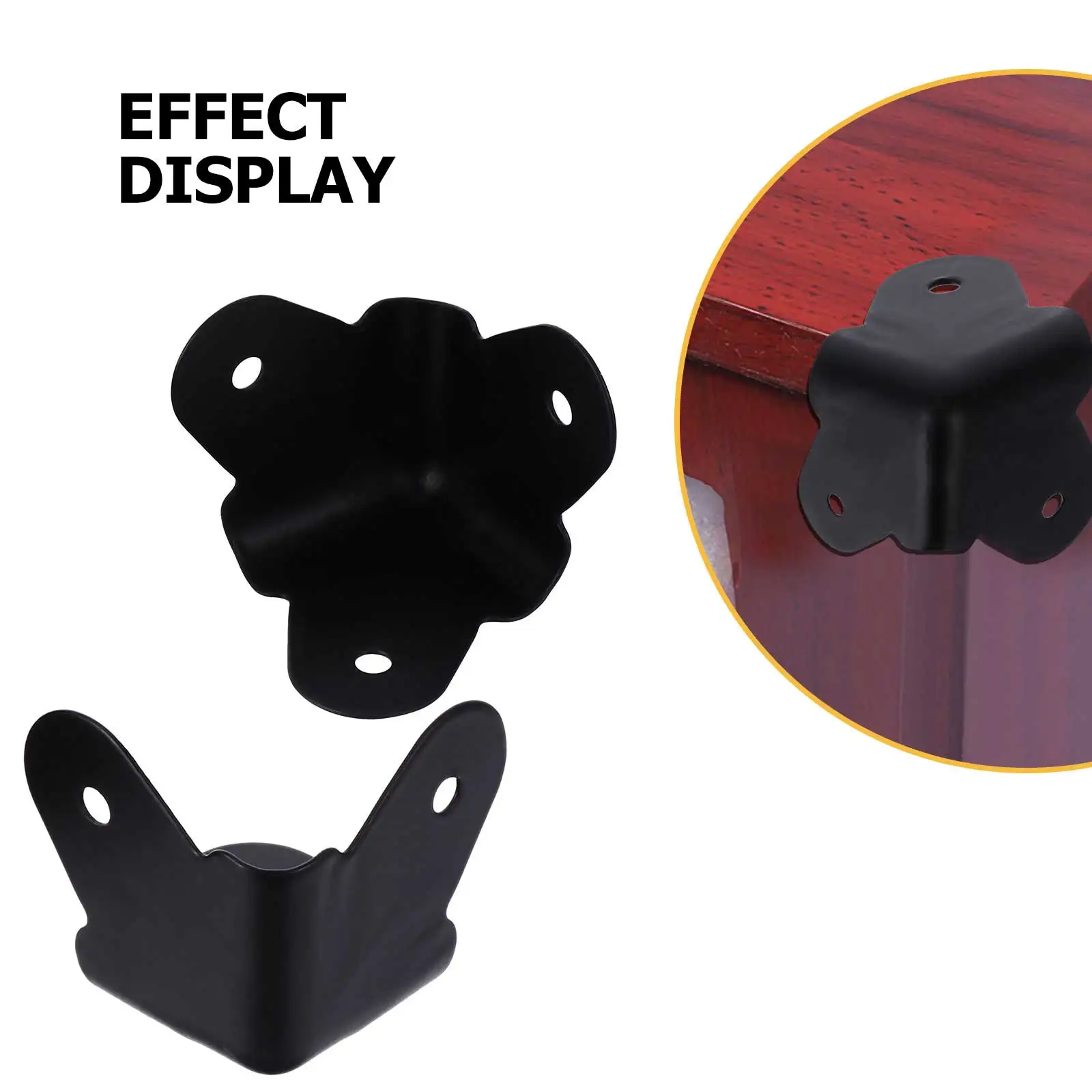 

16 Pcs Speaker Cabinet Corner Protector Guard Black Finish Durable Safe Replacement Mounting Front Back Guitar Accessories