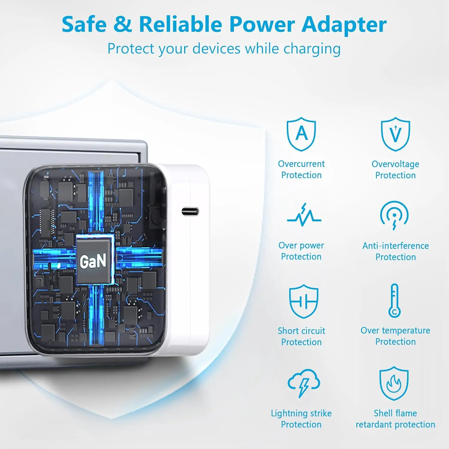 Mac Book Pro Charger 100W USB C Charger Fast Charging for MacBook Pro/MacBook Air 16 15 14 13 Inch,iPad Pro and All USB C Device