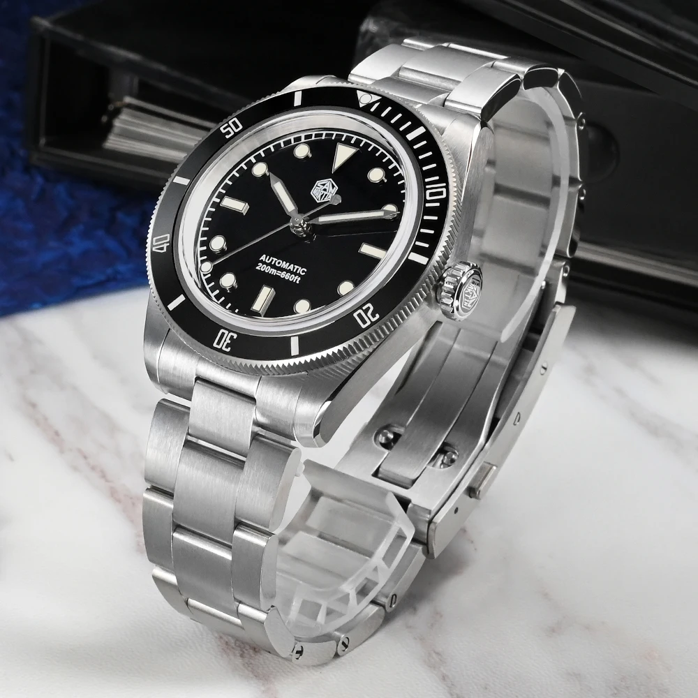 San Martin nuovo 38mm 6200 orologio subacqueo classico stile retrò orologio da uomo automatico zaffiro meccanico impermeabile 200m luminoso