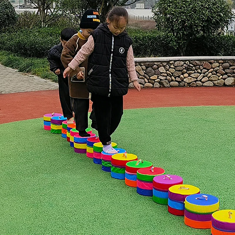 Multifunktions Outdoor Spiel Farbe Rad Requisiten Sensorische Integration Training Balance Spielzeug Sport eltern-kind-Interaktion Fangen Ball