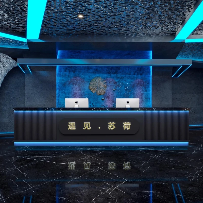 

Display Store Reception Desk Counter Shopping Beauty Salon Front Reception Desk Office Theke Rezeption Commercial Furniture