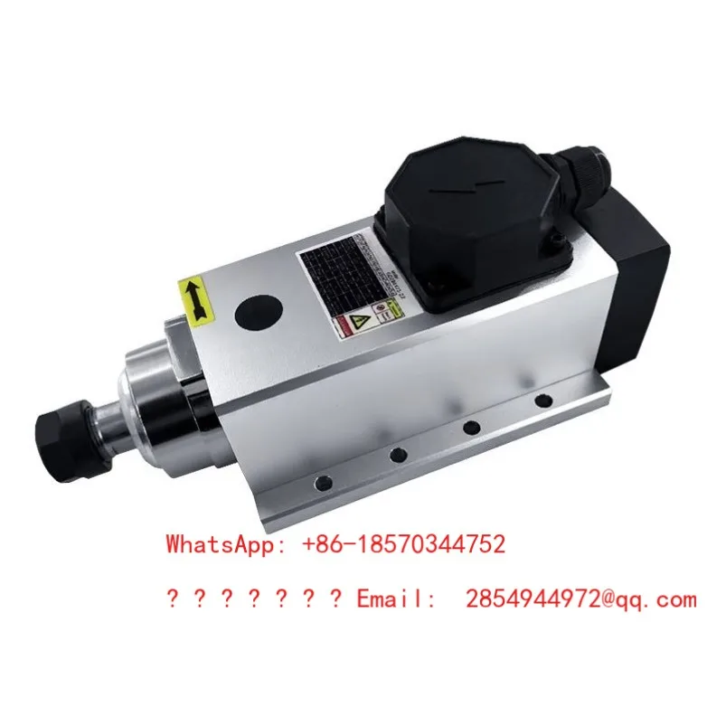 Engraving Machine Square Air-cooled Electric Spindle 1.5KW2.2KW3.5KW4.5KW6KW Woodworking Motor High-speed Motor