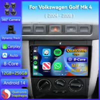 Android 14 Carplay Auto For Volkswagen Golf Mk 4 2004 - 2008 Car Radio Multimedia Player Autoradio GPS Stereo 2Din Head Unit BT