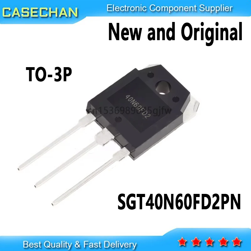 5PCS SGT40N60FD2PN SGT40N60FD2 40N60FD2 40N60 TO-3P 600V 40A IGBT Power Transistor 100% New Original