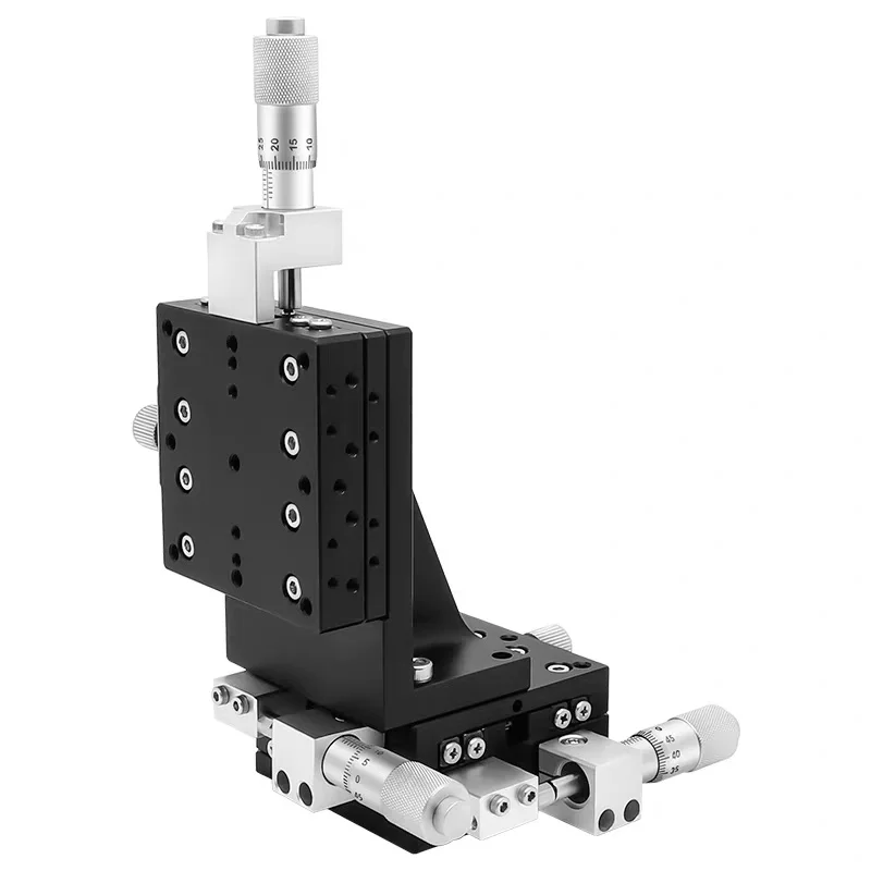 XYZ Axis Displacement Stage LDV40/50/60/80/90, 3-Axis Precision Manual Linear Slide, Vertical Lift & Fine Adjustment Platform