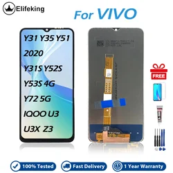 LCD For VIVO Y31 2020 / Y31s / Y51 2020 / Y52s / Y53s 4G / Y72 5G / Y35 2020 / iQOO U3/U3X/Z3 Touch Screen Assembly Replacement