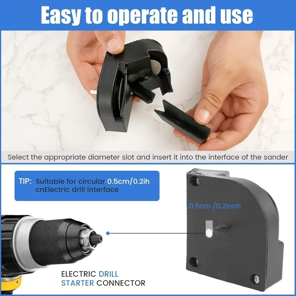 Drill Bit Sharpener Multipurpose Drill Bits Grinding Sharpener, Portable Drill Grinder Grinding Tool, Powered by Electric Drills