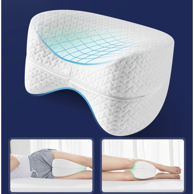 Leg Pillow Back Hip Body Joint Pain Relief Thigh Leg Cushion Bedding Sleep Orthopedic Sciatica Memory Foam Pillow