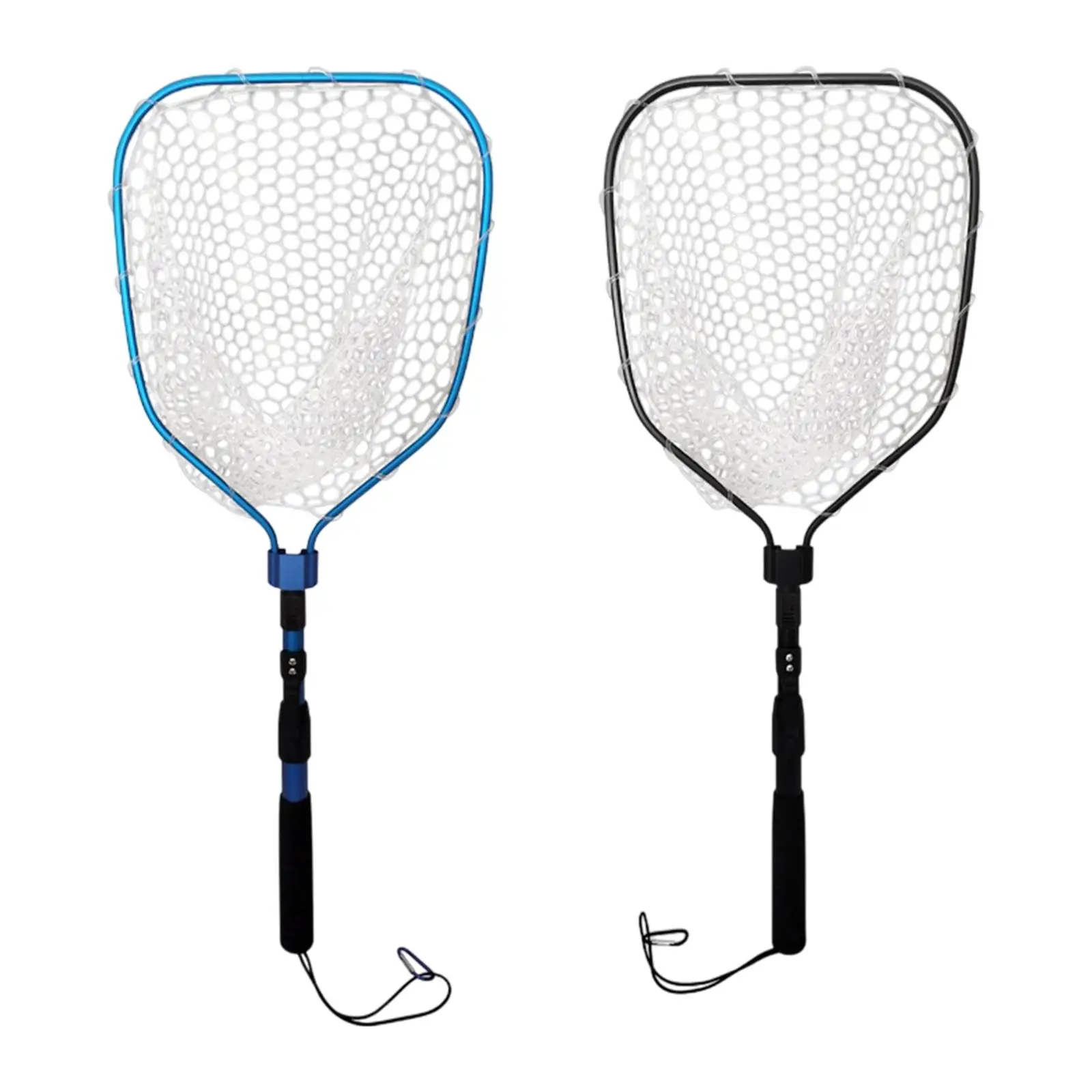 

Fishing Landing Net Telescopic Aluminum Alloy Rod Lightweight Bass Trout Landing Net Retractable for Freshwater Men Children