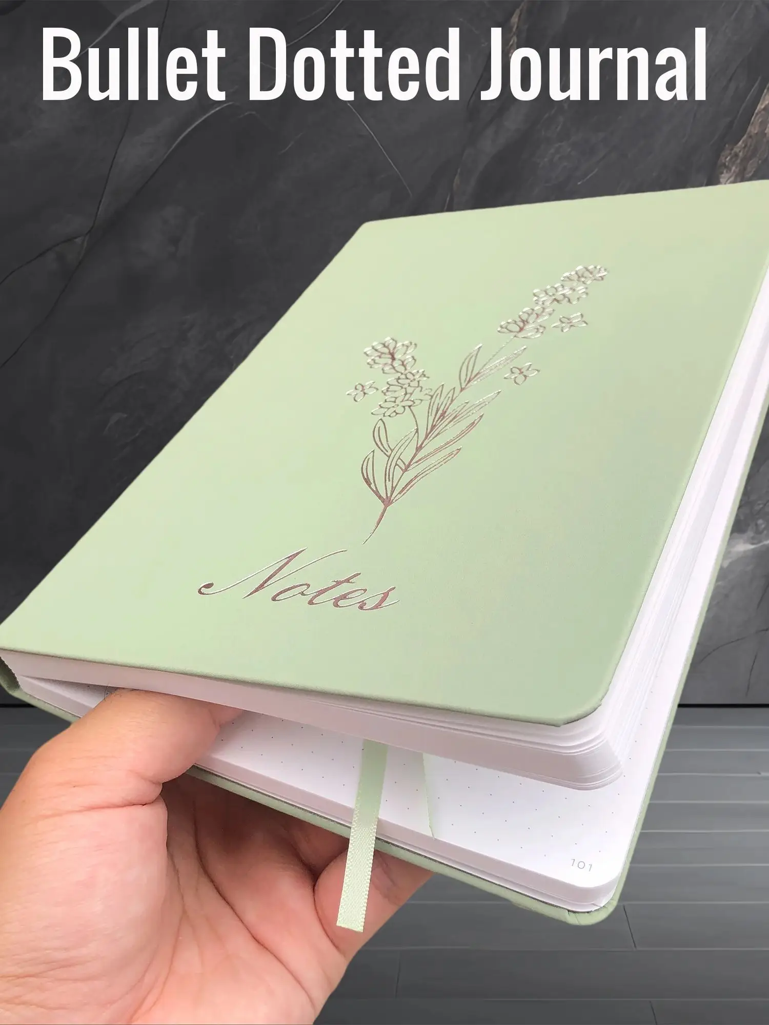 BUKE – carnet de notes à grille à points, 5x5mm, 160 Pages, 160 g/m2, papier crème épais, format A5, Faux cuir PU, couverture rigide