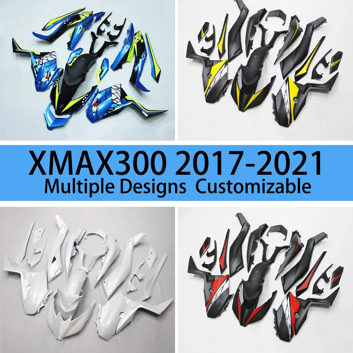 

New Style Fairing Kit XMAX300 2017 2018 2019 2020 2021 Motorcycle Fairings Aftermarket Bodywork for YAMAHA XMAX 300 17-21