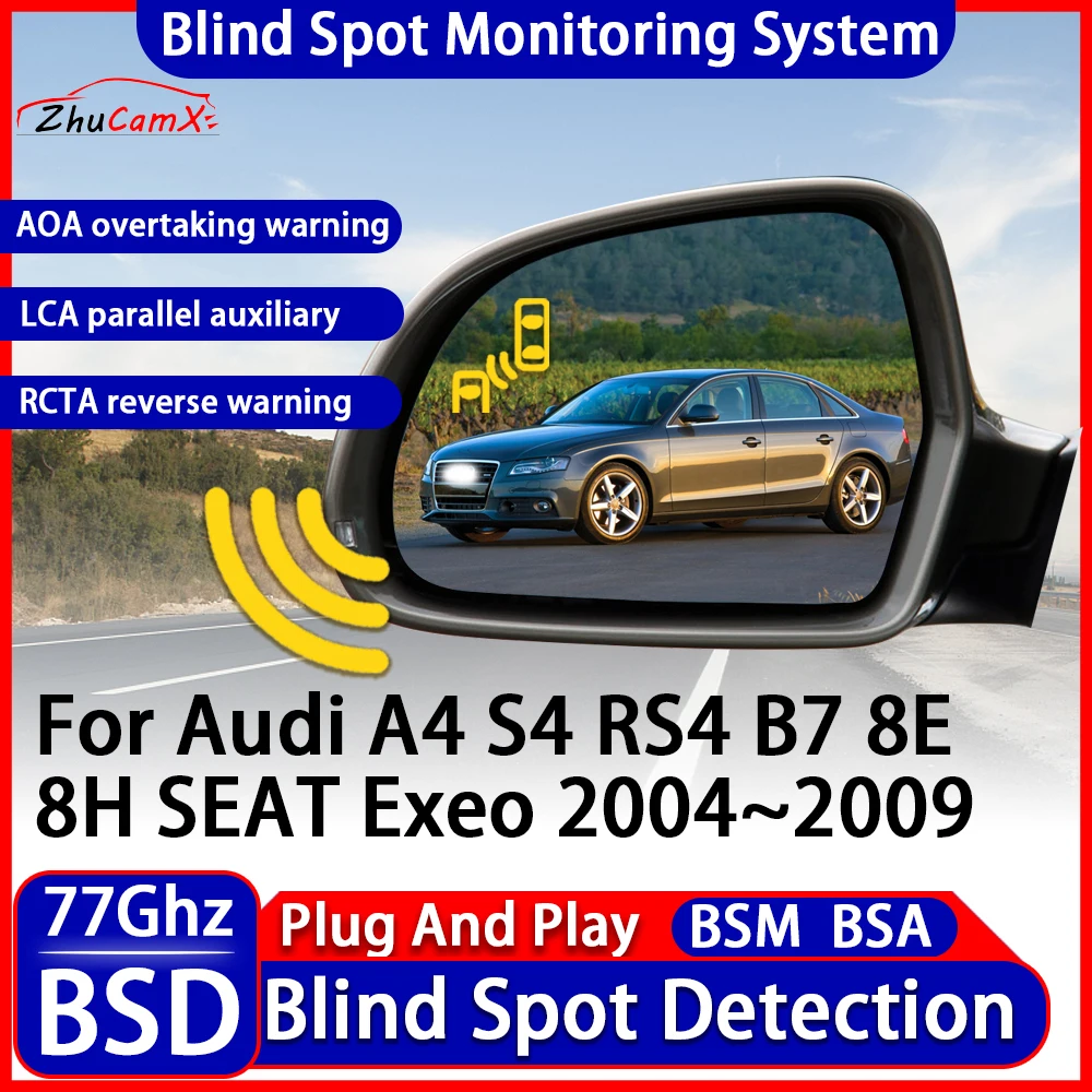 

Car BSD Blind Spot Detection System Change Lane Driving Assistance Reversing For Audi A4 S4 RS4 B7 8E 8H SEAT Exeo 2004~2009