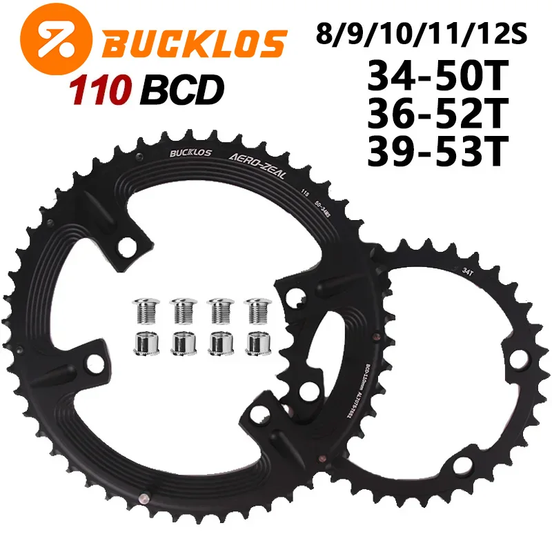 

Велосипедная цепная звездочка BUCKLOS Double Road Bike Chainring 110 BCD, круглая, узкая, 50-34T, 52-36T, 53-39T, для R7000 R8000 R9000
