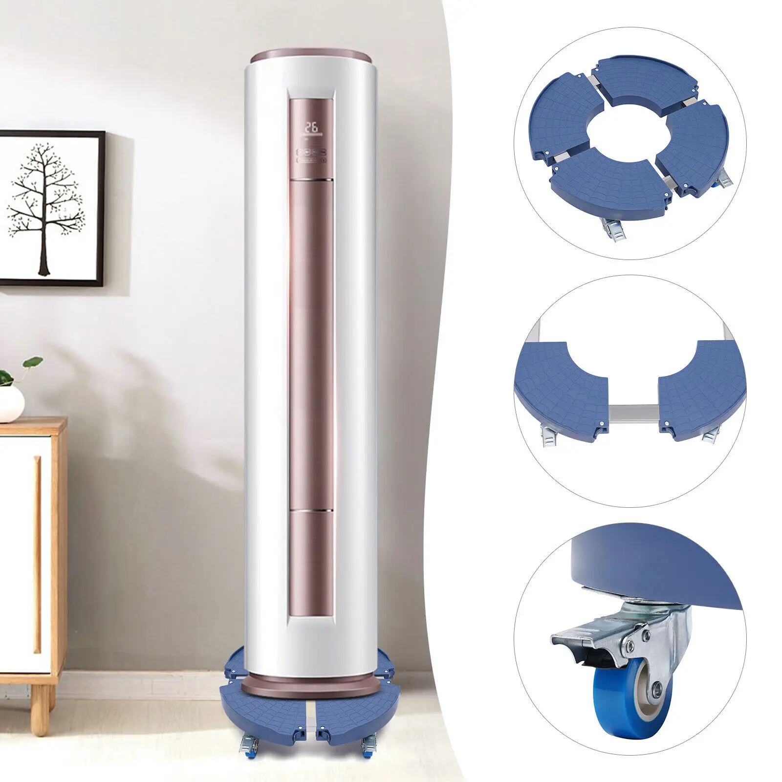 علبة نباتية شديدة التحمل مع عجلات مقاس قابل للتعديل بسعة 400 كجم لحماية الأرضية وسهولة التنقل للأجهزة والأواني