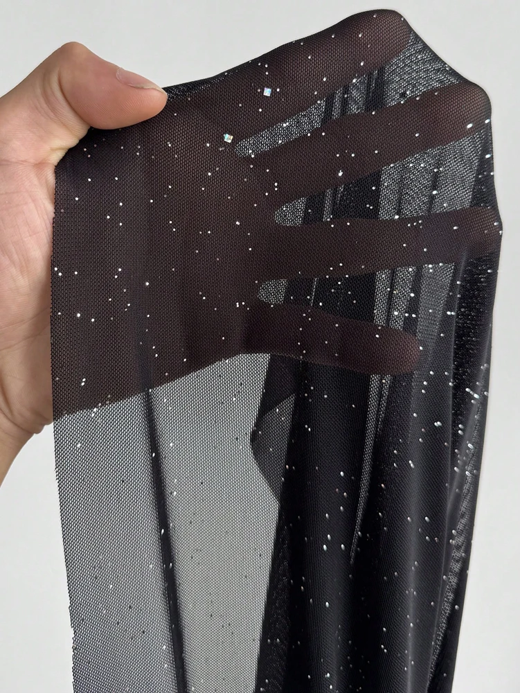 플러스 사이즈 섹시 반짝이는 반팔 딥 브이넥 파티 드레스 우아한 루즈 이브닝 가운 여성용 로맨틱 리조트웨어