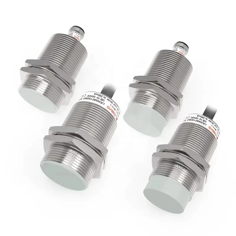 15mm IP67 M30 Inductive Proximity Sensor NPN NC Rotation Speed Monitor with 2m PVC Cable