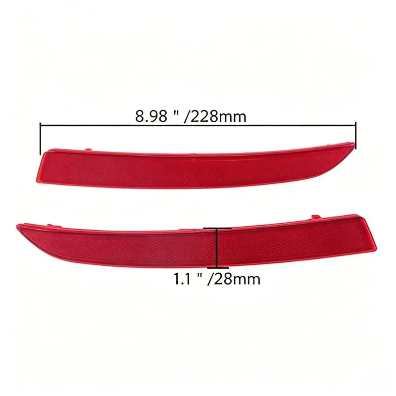 Rear Bumper Reflector No Fading High Brightness Auto Spare Part for 2014-2017 F10 F18 Car Modification