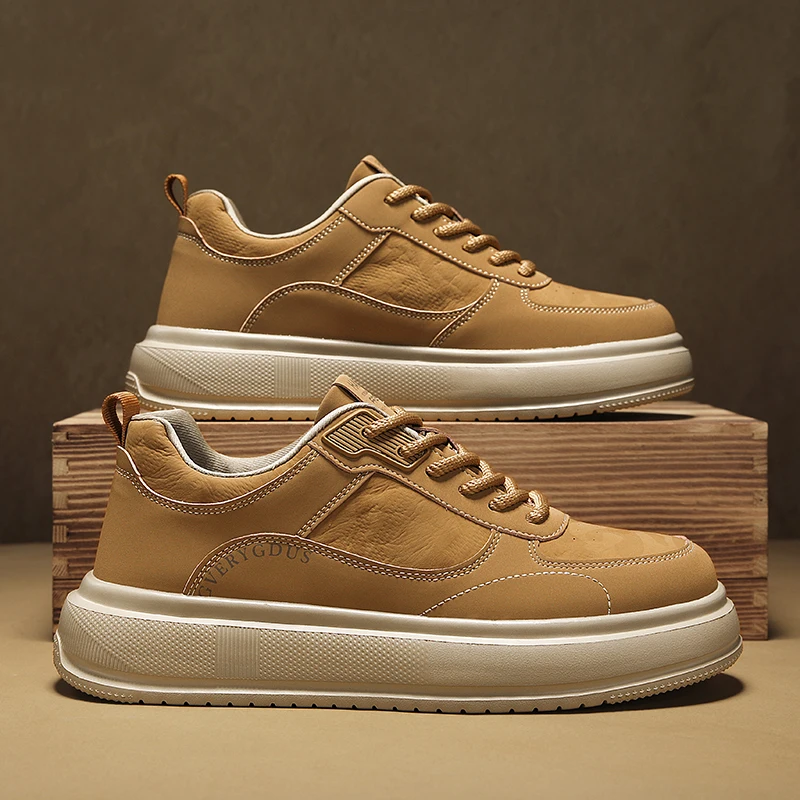 

Men's Casual Shoes 2025 New Autumn Retro Man Shoes Casual Work Shoe Versatile Men's Sports Board Shoes Large Size Sneakers Men