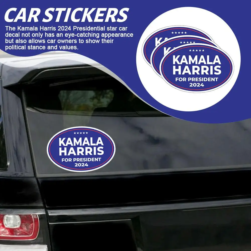 1/3pc Kamala Harris 2024 President Campaign Car Sticker Sticker Truck Sticker Decal Auto Fridge B4I7