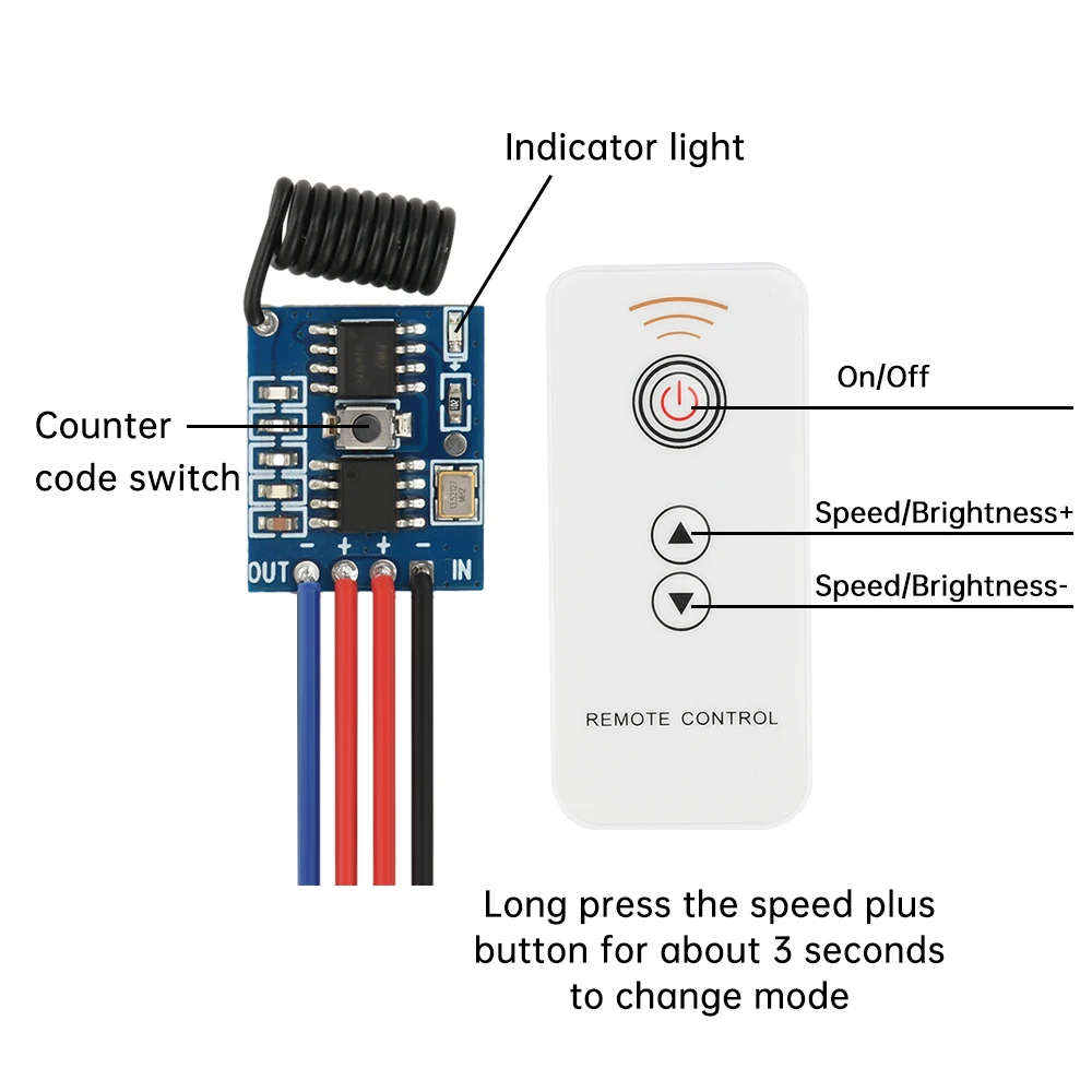 433Mhz DC3.6V 5V 9V… - image