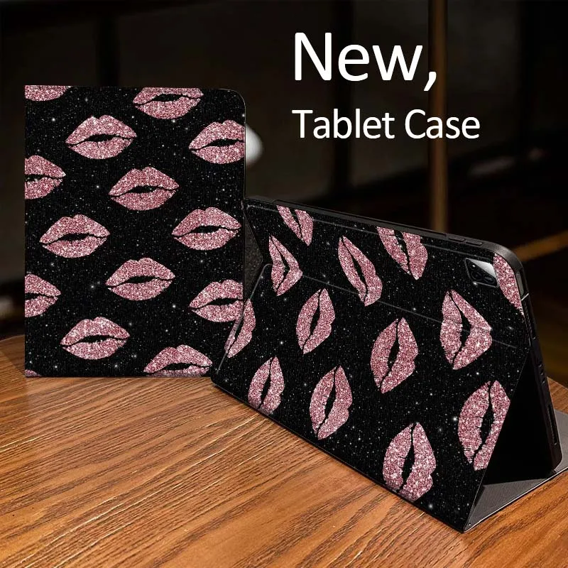 

Heart Shape Lipstick Kisses For Xiaomi Mi Redmi Pad 2 4 5 7S 6S 6 7 8 Plus SE Pro K 2025 inch 8.7 11 Tablet Case