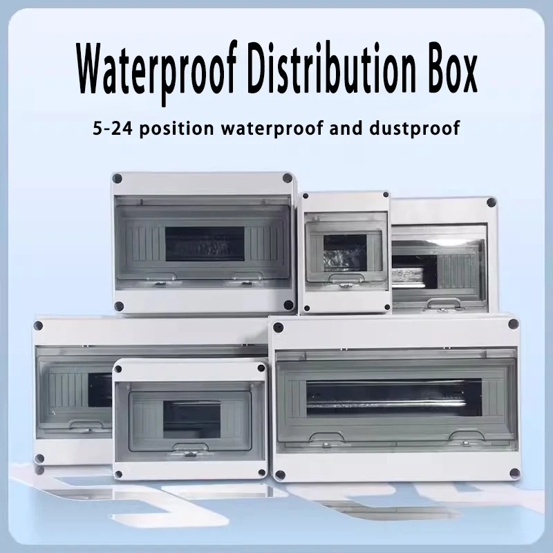 HL Series Junction Box 5/8/12/15/18/24Way Plastic Outdoor Electrical IP65 Box For Circuit Breaker Air Switches Protection Box