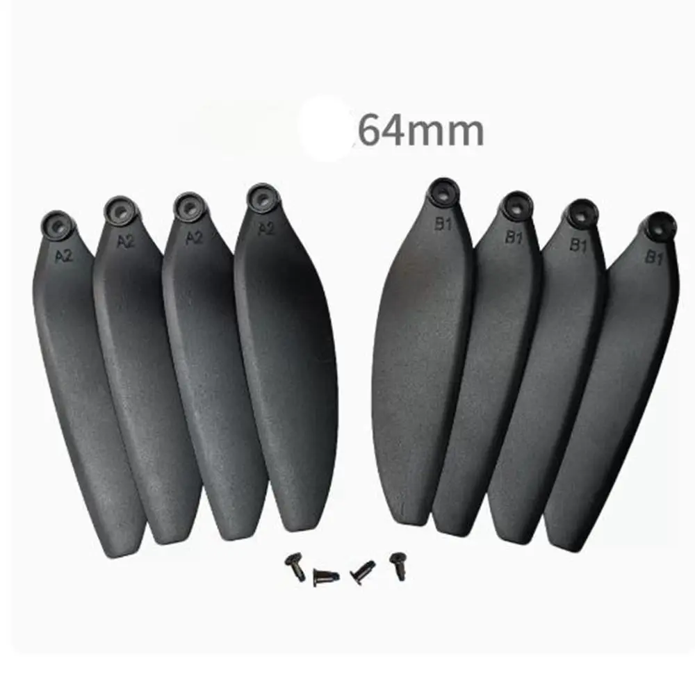 Universal Folding Propeller Blades 64mm/70mm Black Remote Control Parts Plastic Quadcopter Spare Blade