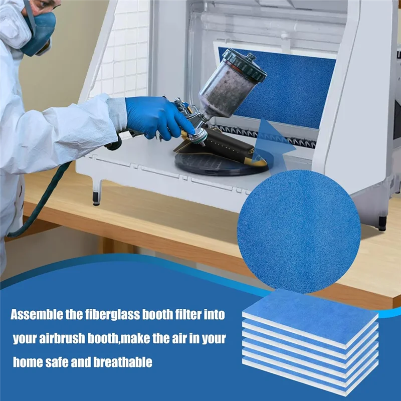 

【Off-Shelf】Paint Booth Exhaust Filters, Portable Spray Booth Filter 6 Pieces For Replacement For Airbrush Sprays Booths