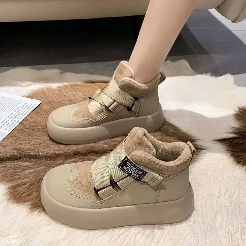 Womens Snow Boots New In Platform Chunky Plus Warm Shoes for Women Goth Winter Waterproof Non Slip 2024 Novelty Gyaru 39 Anti Pu