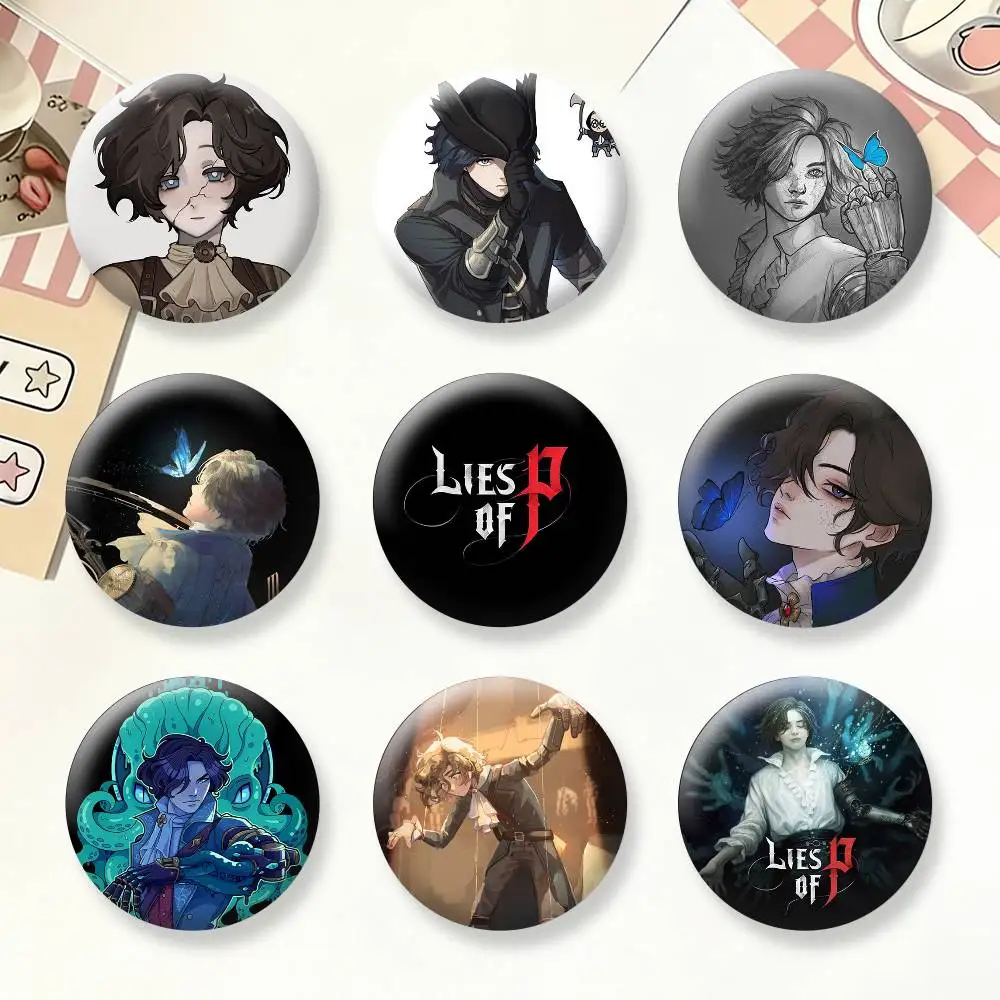 Game L-Lies Of P Button Pins Backpack Clothing Decor Brooch Badge Jewelry Gifts for Kids