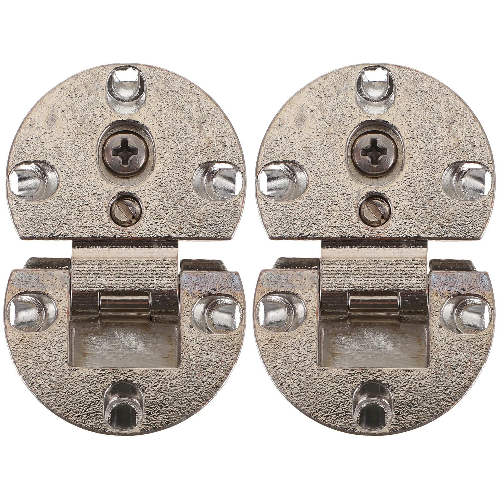 2 قطعة مفصلات خزانة مستديرة سبائك الزنك مفصلات زنبركية شديدة التحمل لينة إغلاق ذاتية الدعم قابلة للطي تراكب 180 درجة #2