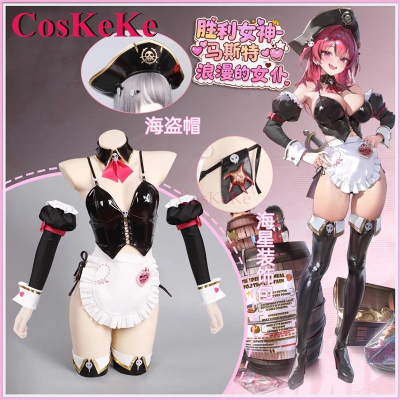 

CosKeKe Mast Косплей Костюм Игра NIKKE Пиратская Кожа Милая Милая Униформа Горничной Полный Комплект Женская Одежда Для Ролевых Игр
