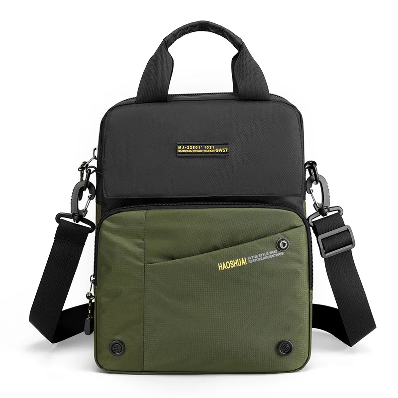Clássico grande qualidade sacos de ombro dos homens azul mensageiro bolsos leves camadas estilo crossbody sacos multifunction breve